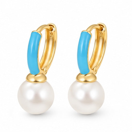 Pearl Blue Earrings