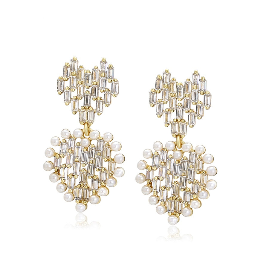 Pearl Hearts Earrings
