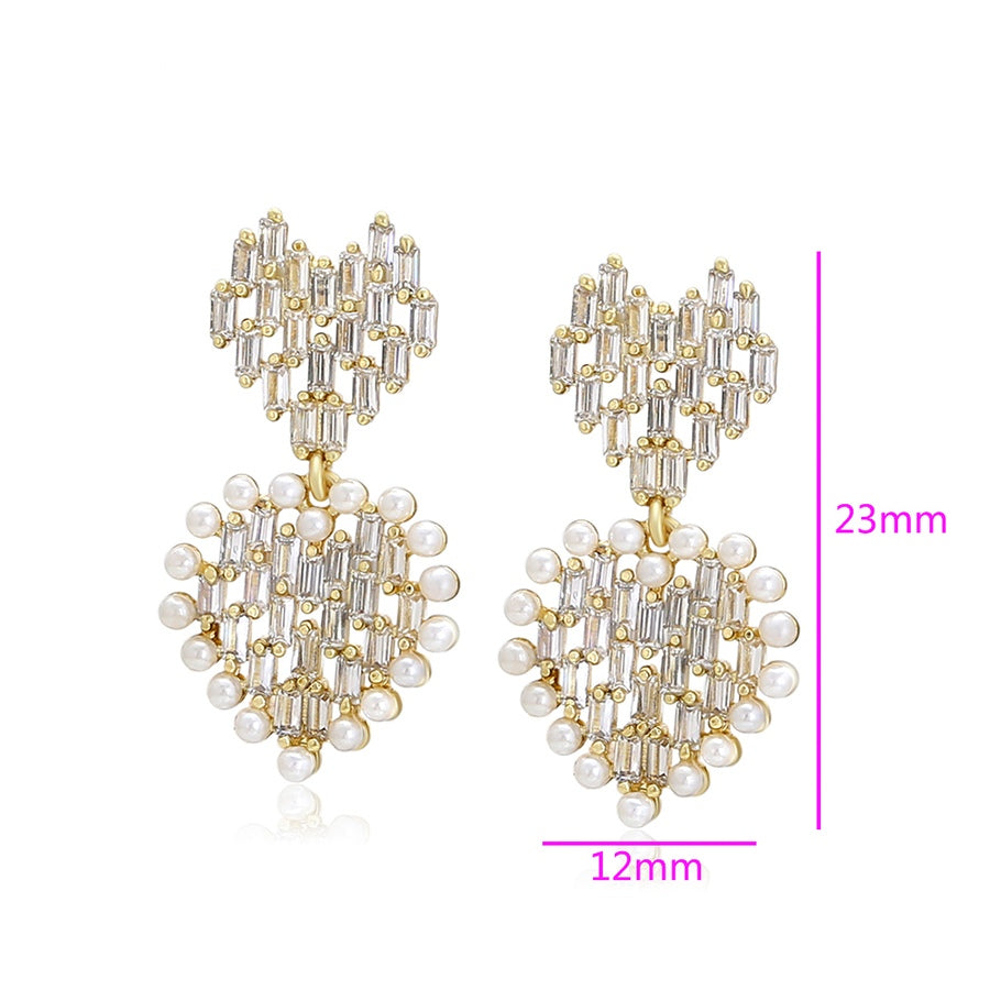 Pearl Hearts Earrings